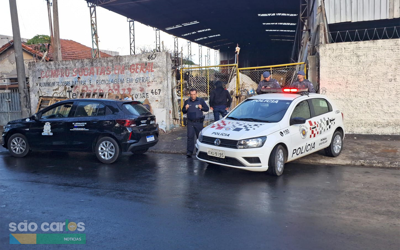 OPERAÇÃO CONJUNTA INTERDITA DEPÓSITOS DE SUCATAS EM SÃO CARLOS