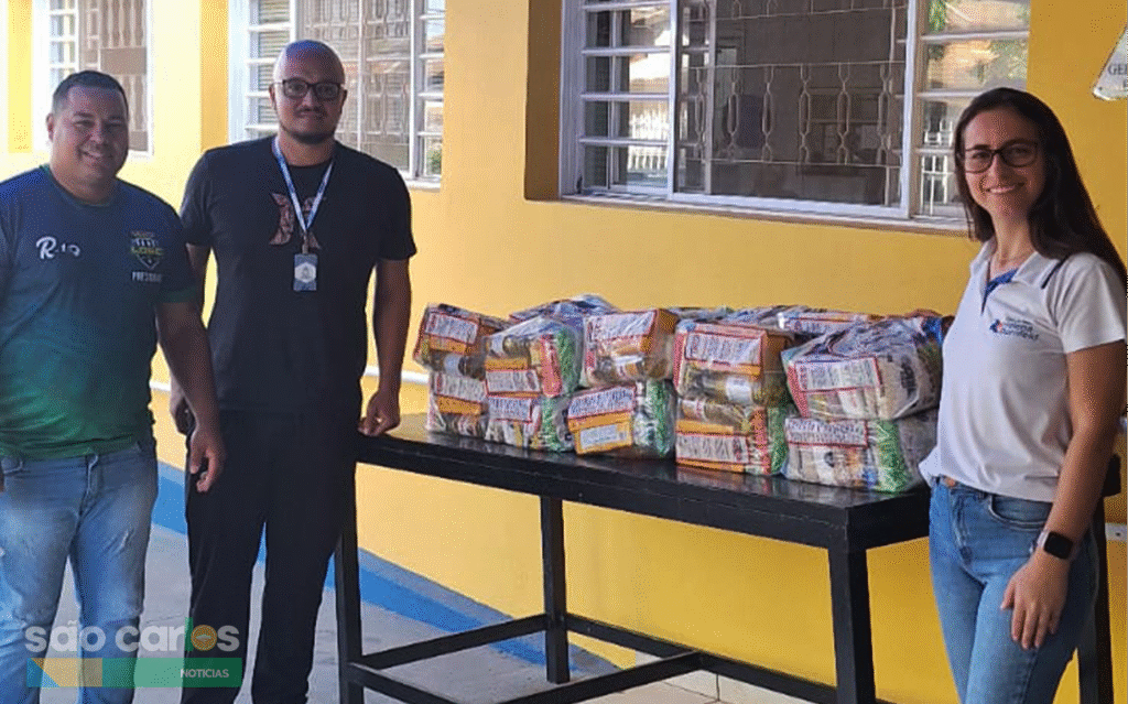 Liga Desportiva de São Carlos une esporte e solidariedade em doação de cestas básicas ao Abrigo Helena Dornfeld
