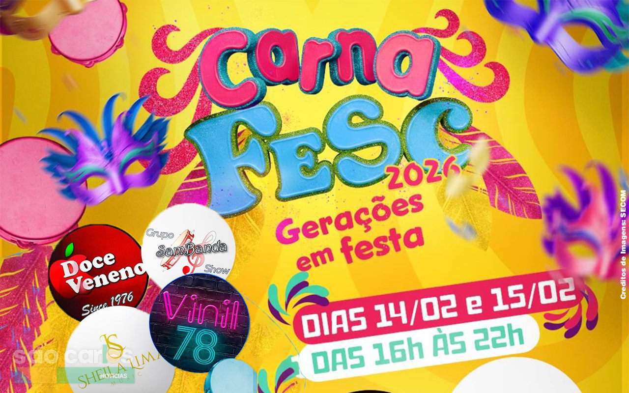Carnaval da FESC 2026: Confira a programação completa da folia solidária para todas as gerações em São Carlos