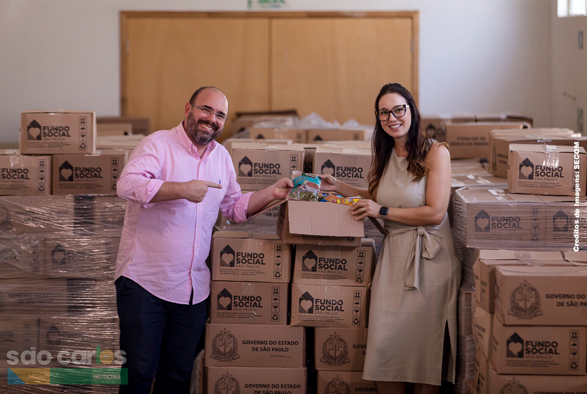 Cestas básicas do Governo do Estado chegam a São Carlos: 1000 famílias serão beneficiadas pelo Fundo Social
