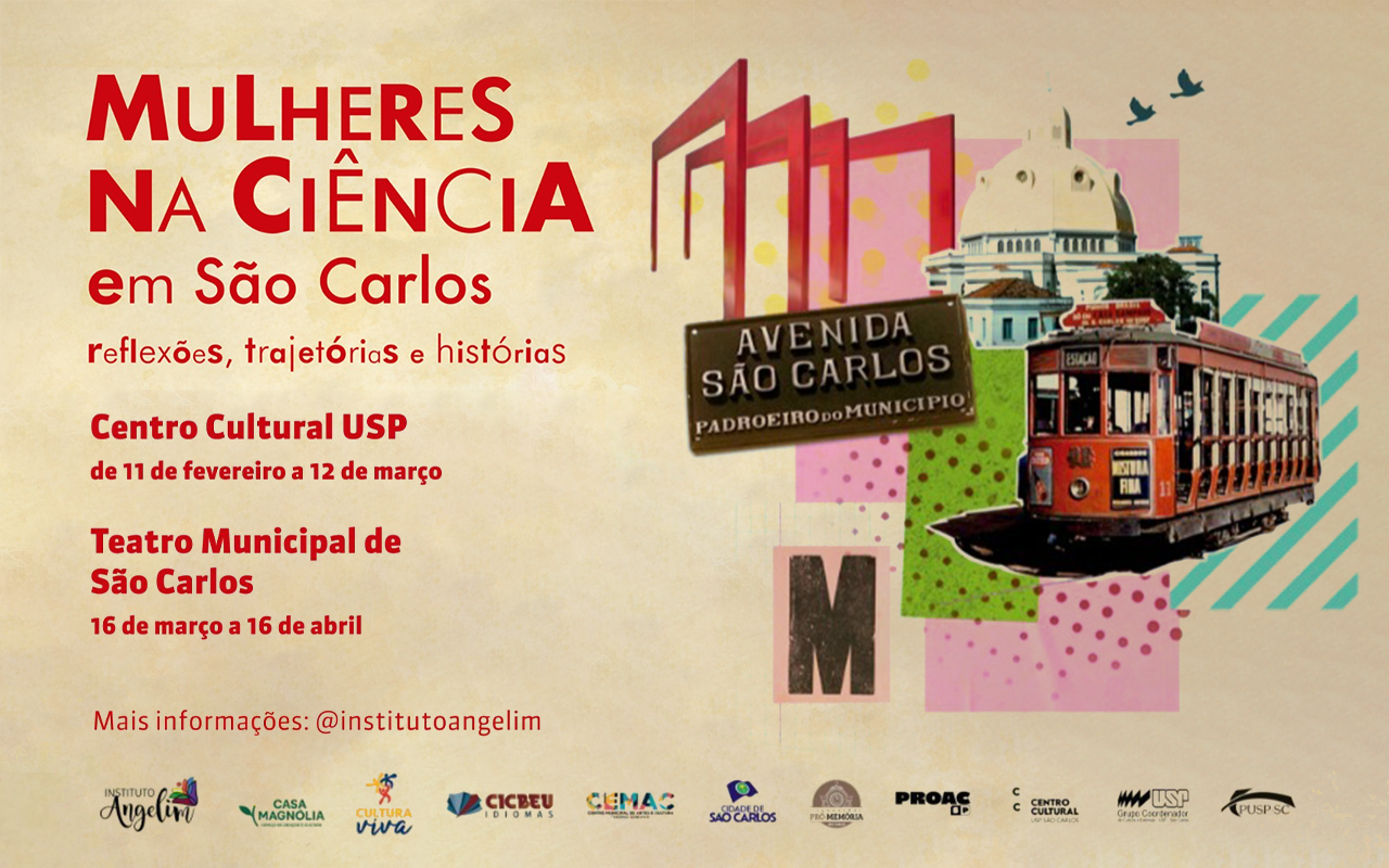 Exposição transforma ilustrações do livro “Mulheres na Ciência em São Carlos” em homenagem às cientistas no Centro Cultural da USP