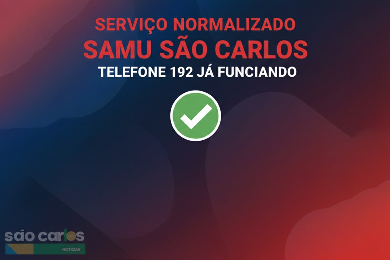 SAMU normaliza telefone 192 em São Carlos após incidente com operadora