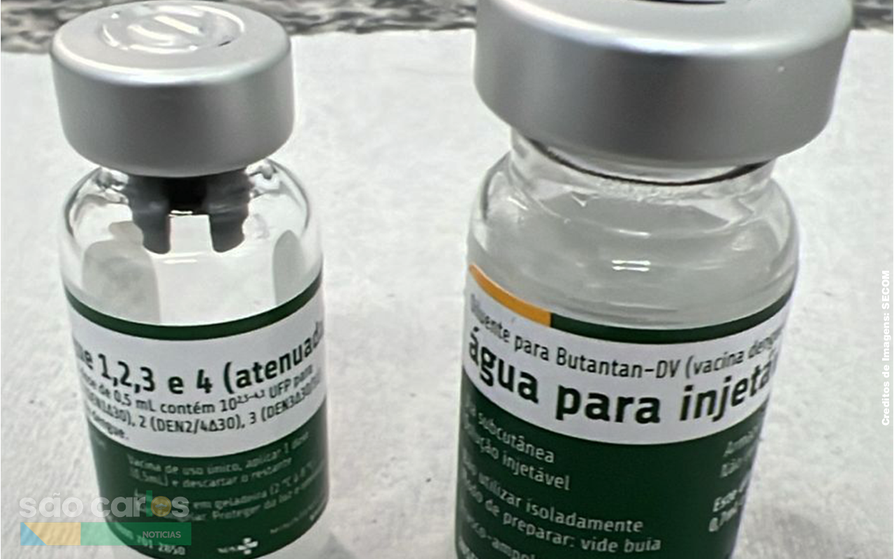 Vacina contra a dengue em São Carlos: profissionais da saúde começam a ser imunizados nesta quarta