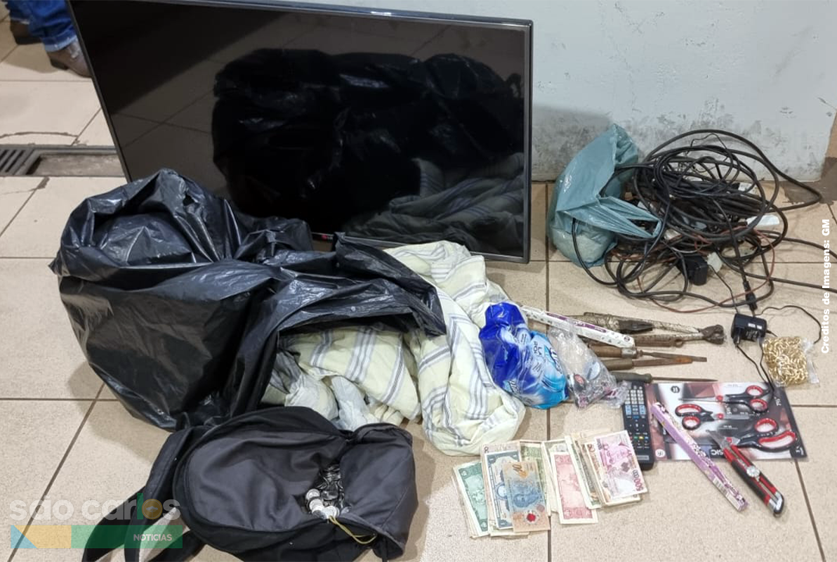 Madrugada na Vila Marcelino: Guarda Municipal realiza Apreensão após suspeitos serem flagrados com TV de 50″ e moedas antigas