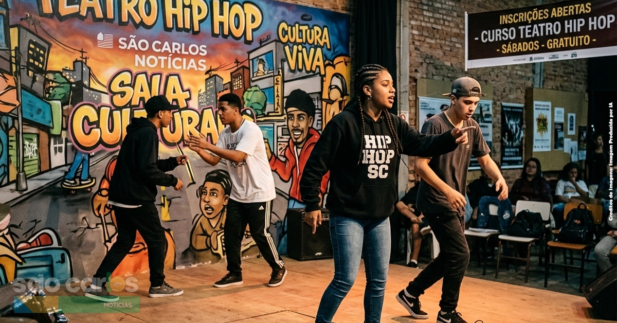 Curso gratuito de teatro Hip Hop abre inscrições em São Carlos; saiba como participar