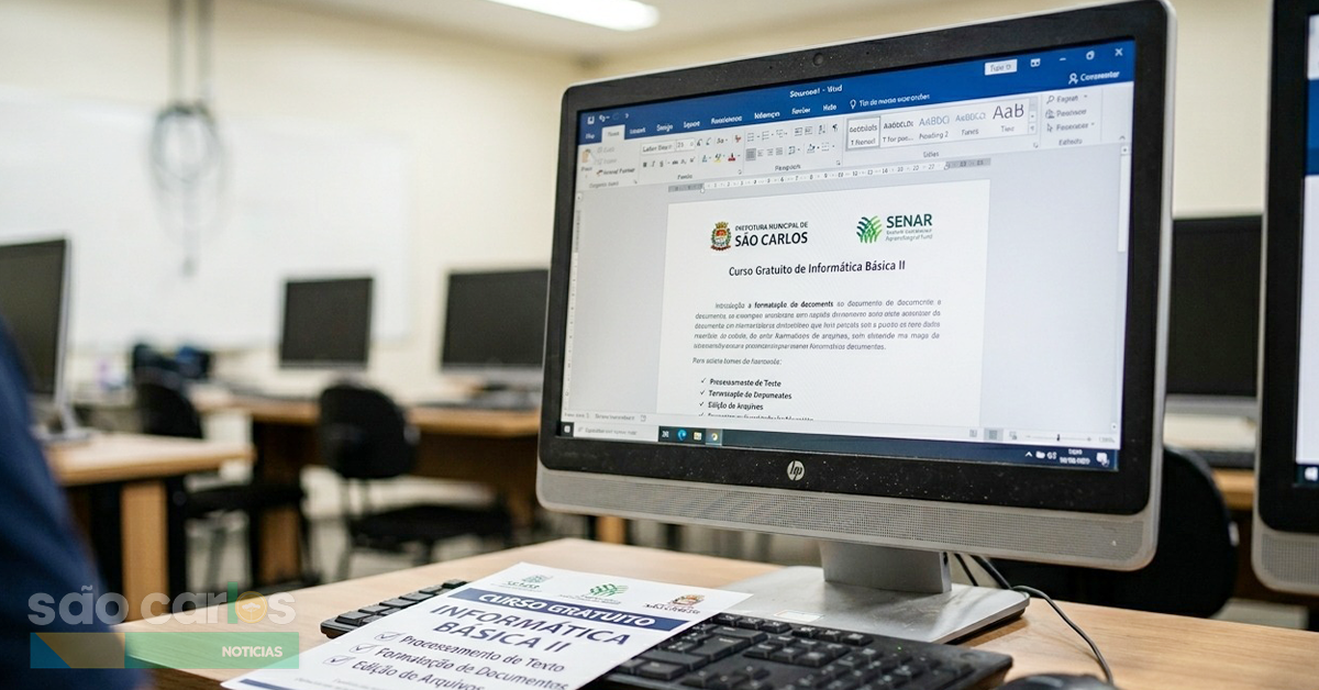 Curso gratuito de informática São Carlos 2026: Saiba como se inscrever