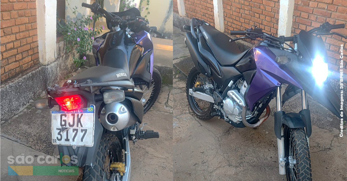 Moto furtada é recuperada com placa clonada em Ribeirão