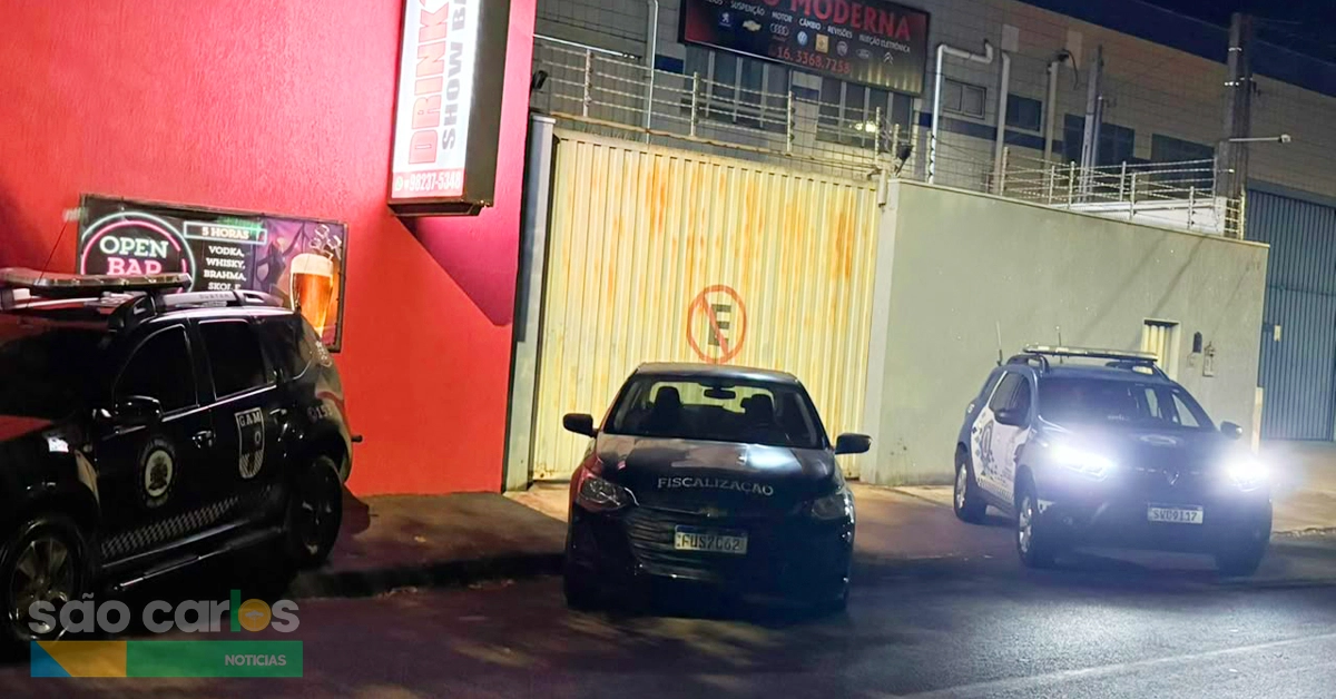 Operação Moralização interdita bar e vitoriou 13 locais em São Carlos