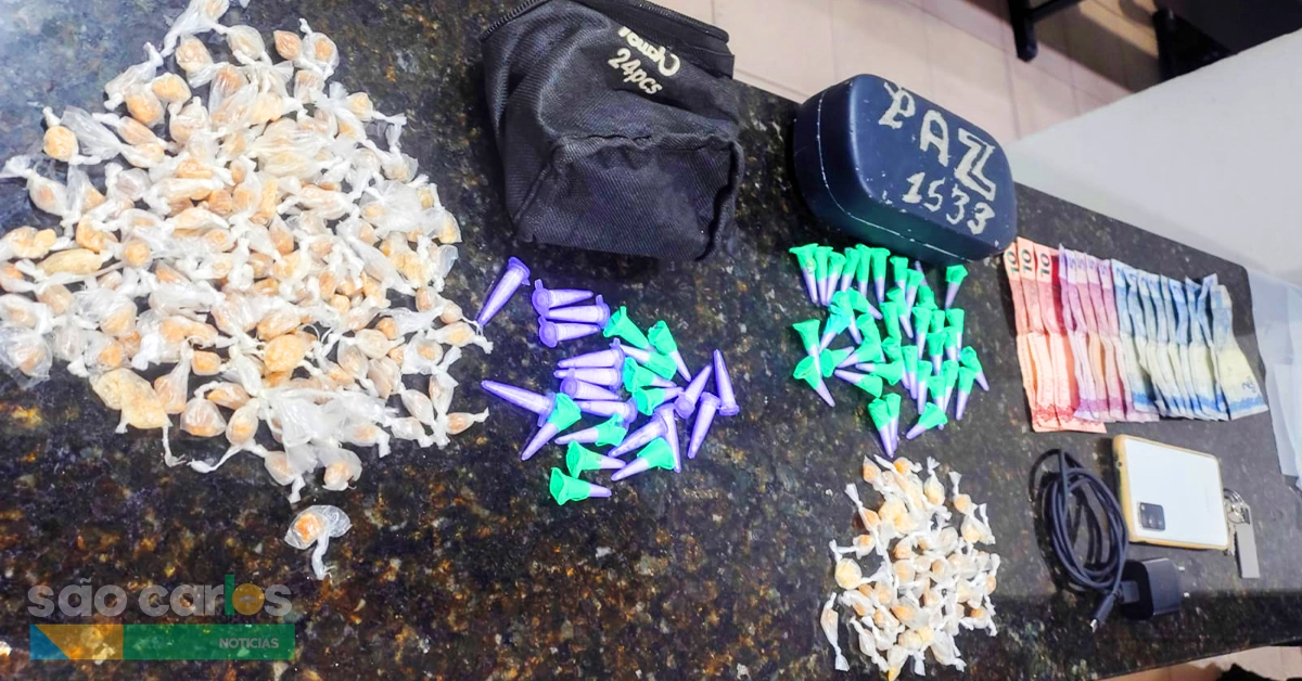 Tráfico de drogas gera prisão em flagrante no De Santi em São Carlos — 2026