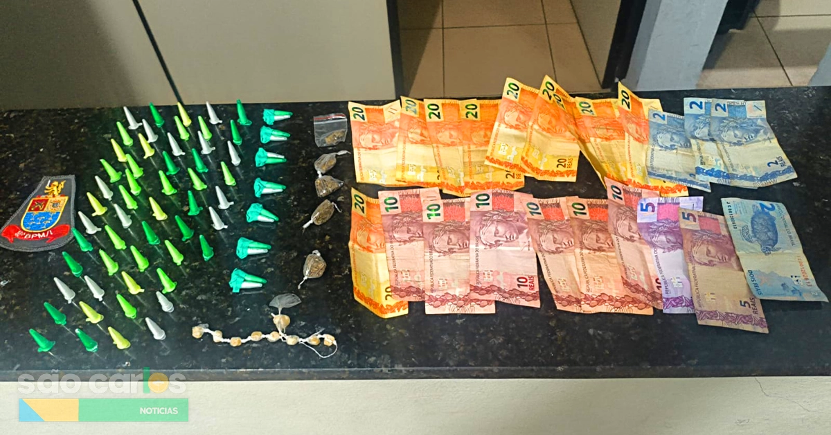 Tráfico de drogas termina em prisão na Cidade Araci em São Carlos