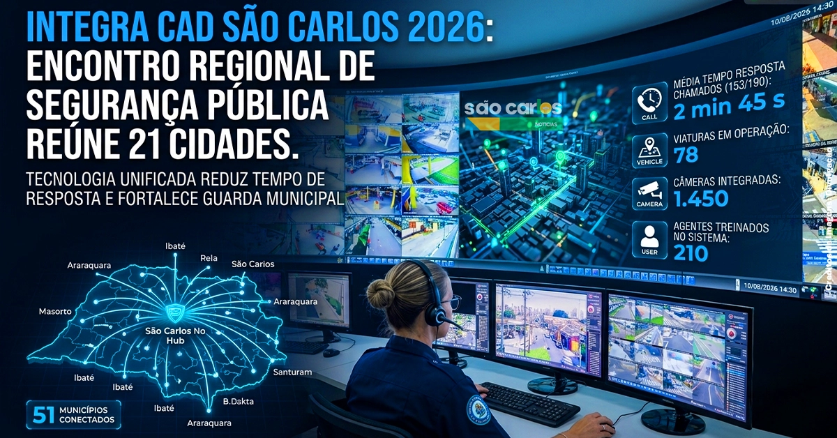 Integra CAD São Carlos 2026: Encontro de segurança pública