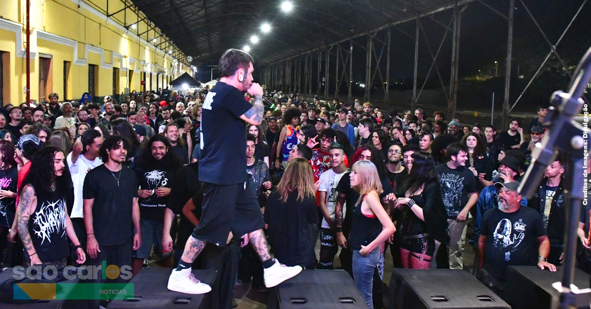Rock na Estação São Carlos 2026 reúne público e bandas autorais