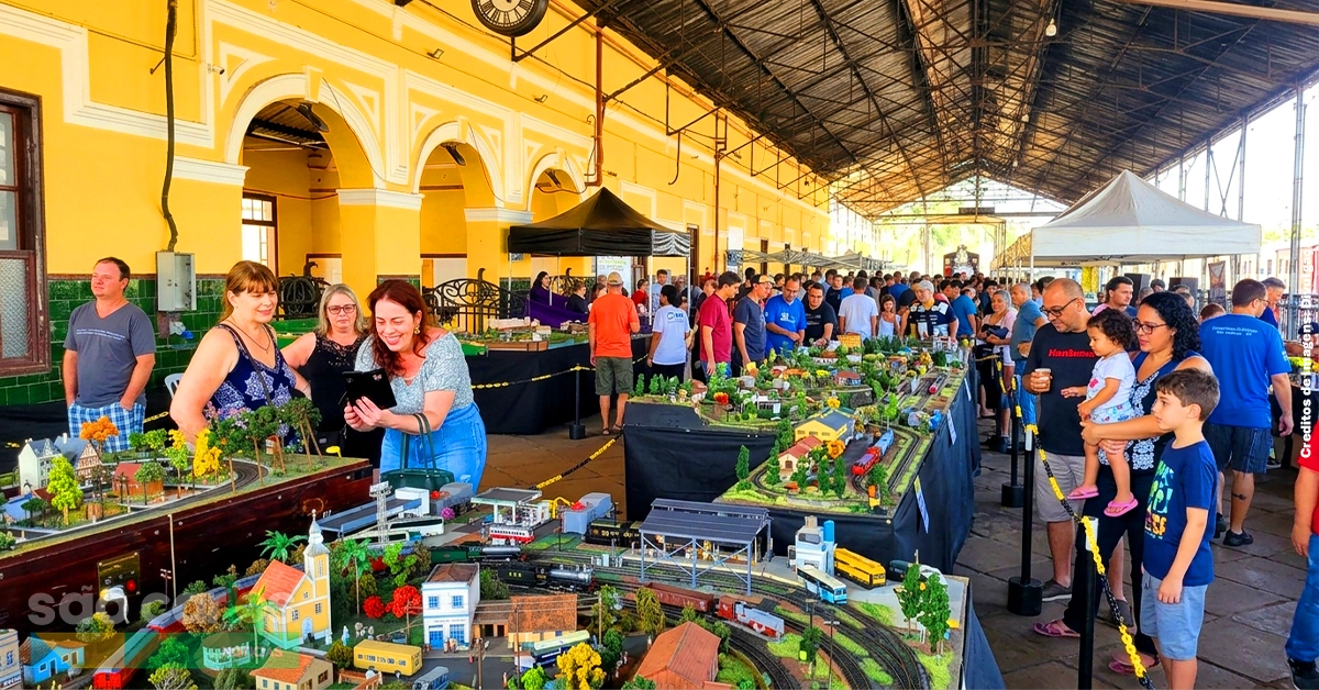 Ferreomodelismo em São Carlos 2026: Maquete de 70m e programação completa