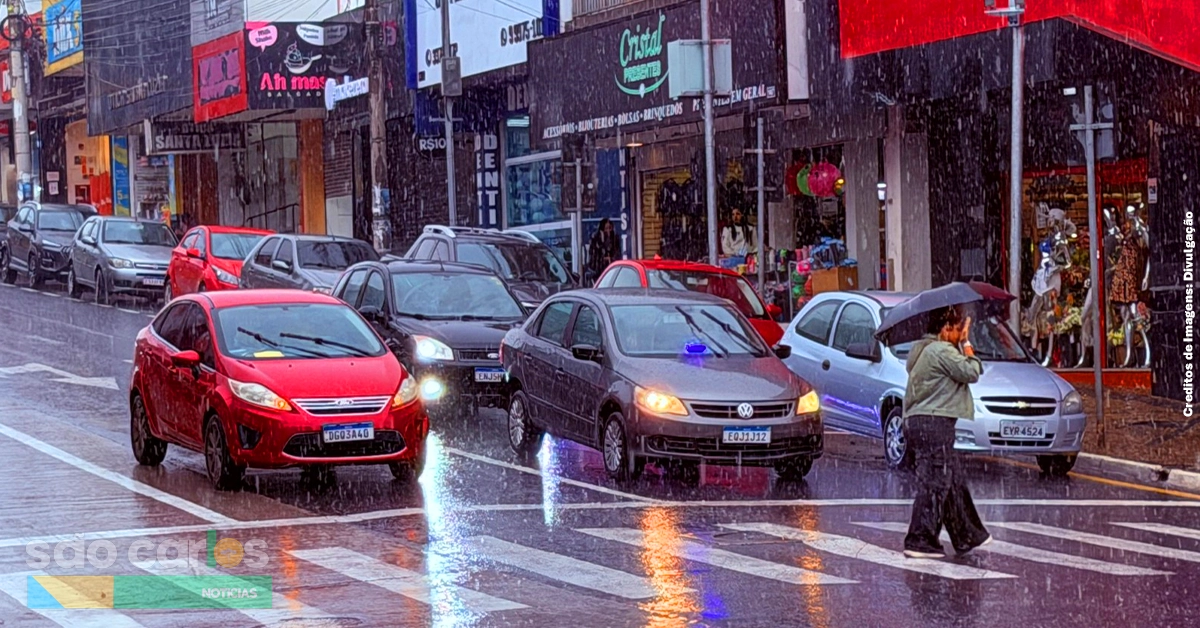 Frente fria em São Carlos traz temporais no início da primavera
