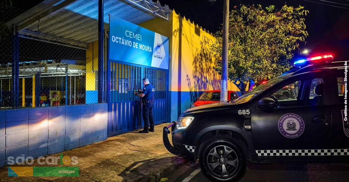 Guarda Municipal São Carlos 2026: Homem invade CEMEI no Cruzeiro do Sul