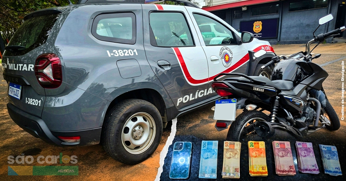 Moto roubada na Cidade Aracy é recuperada em São Carlos 2026