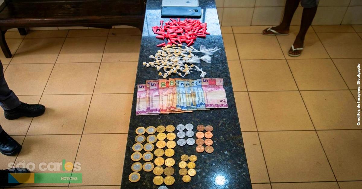 Tráfico de drogas São Carlos 2026: Homem é preso no Beco da Baldan