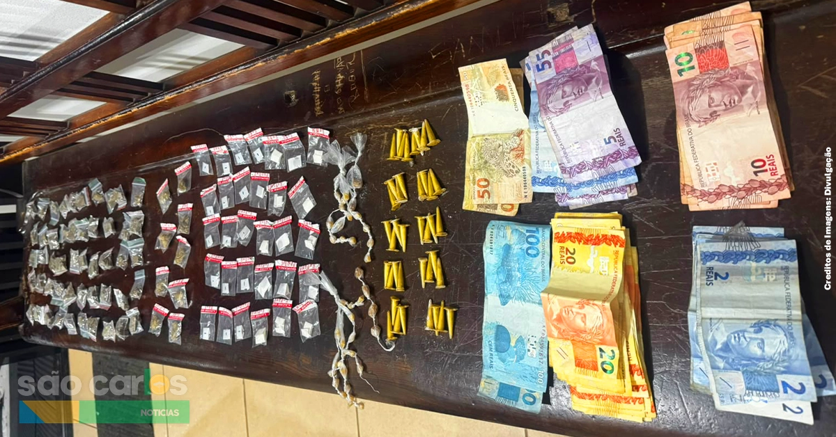 Tráfico de drogas no Jardim Gonzaga em São Carlos 2026: homem é preso